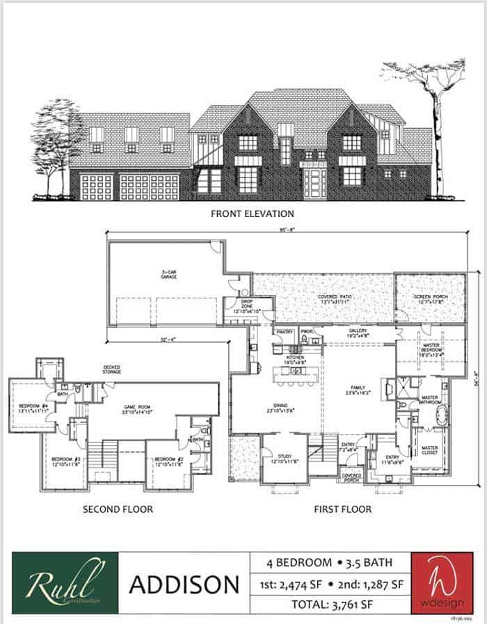 Ruhl Construction - Addison Floor Plan