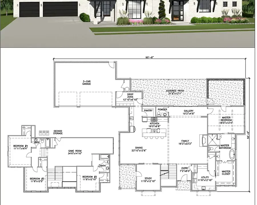 Addison A Floor Plan by Ruhl Construction