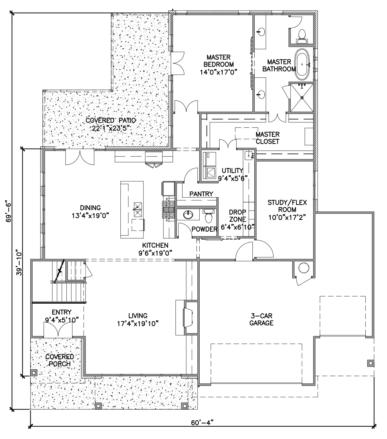 First Floor Amelia Floor Plan by Ruhl Construction