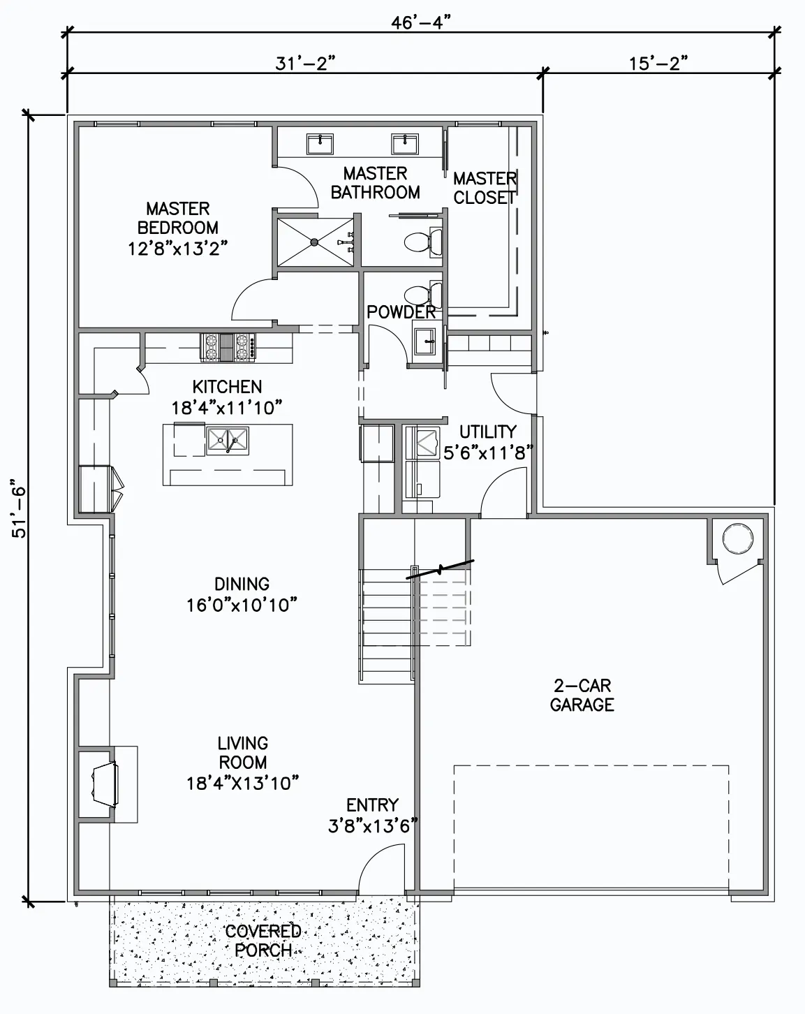 First Floor Savannah Floor Plan by Ruhl Construction
