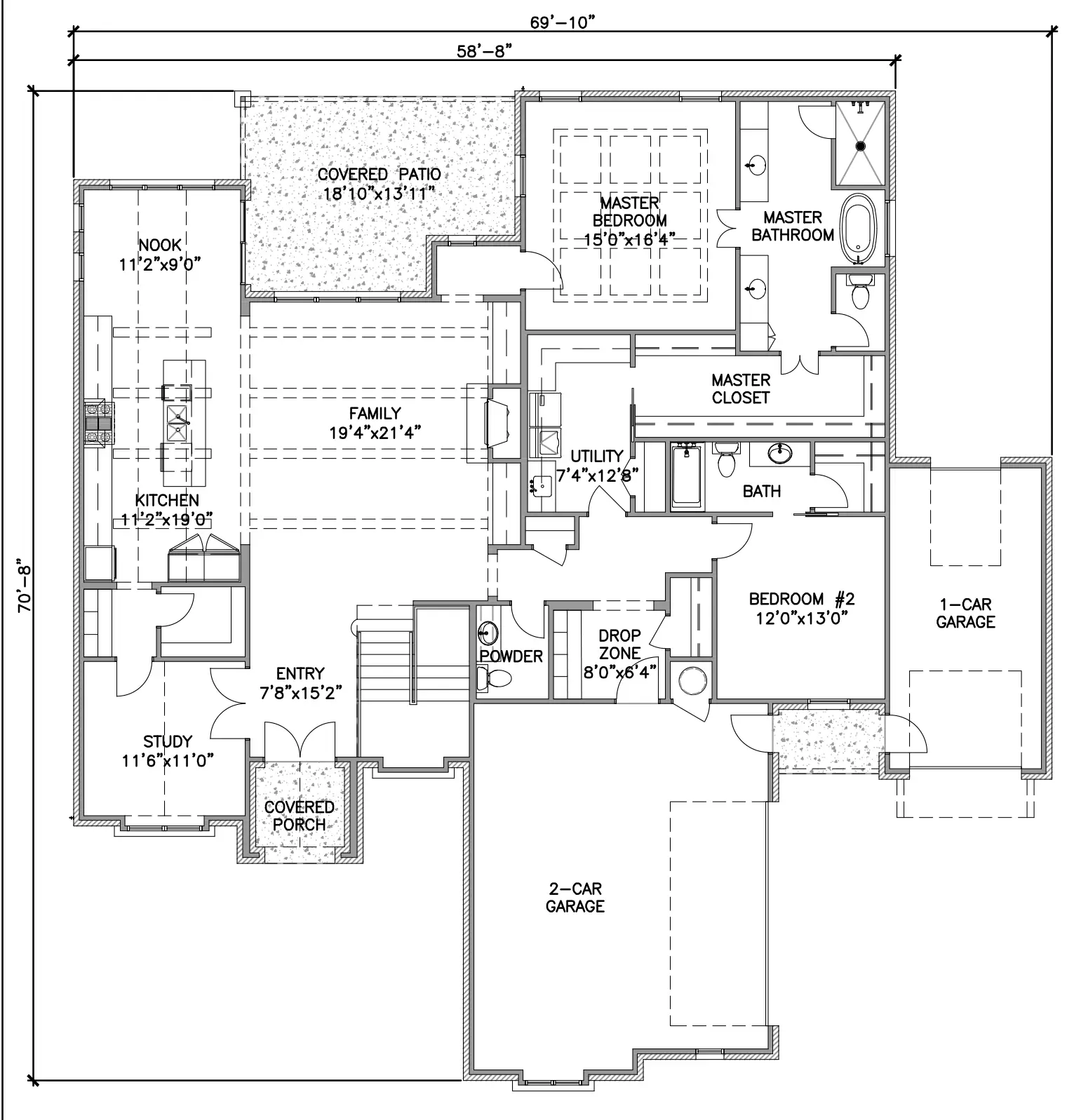 First Floor Melbourne Floor Plan by Ruhl Construction