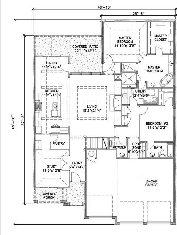 Ruhl Construction Vaness Floor Plan First Floor