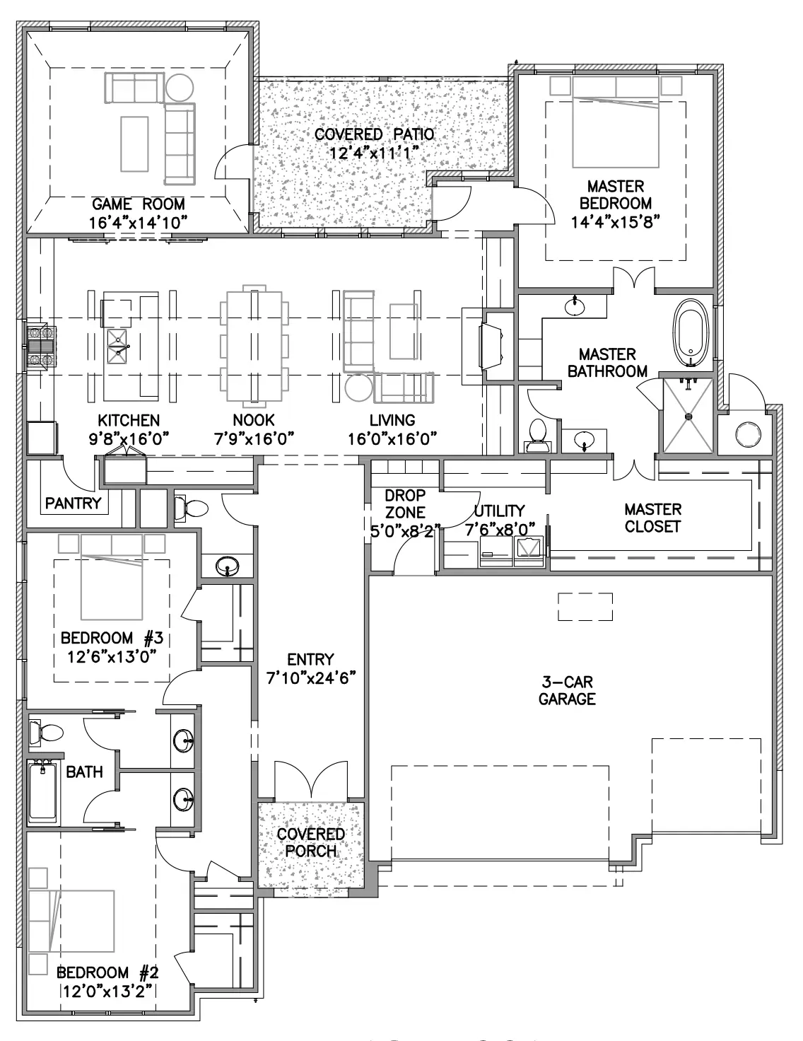 First Floor Isabella Floor Plan by Ruhl Construction