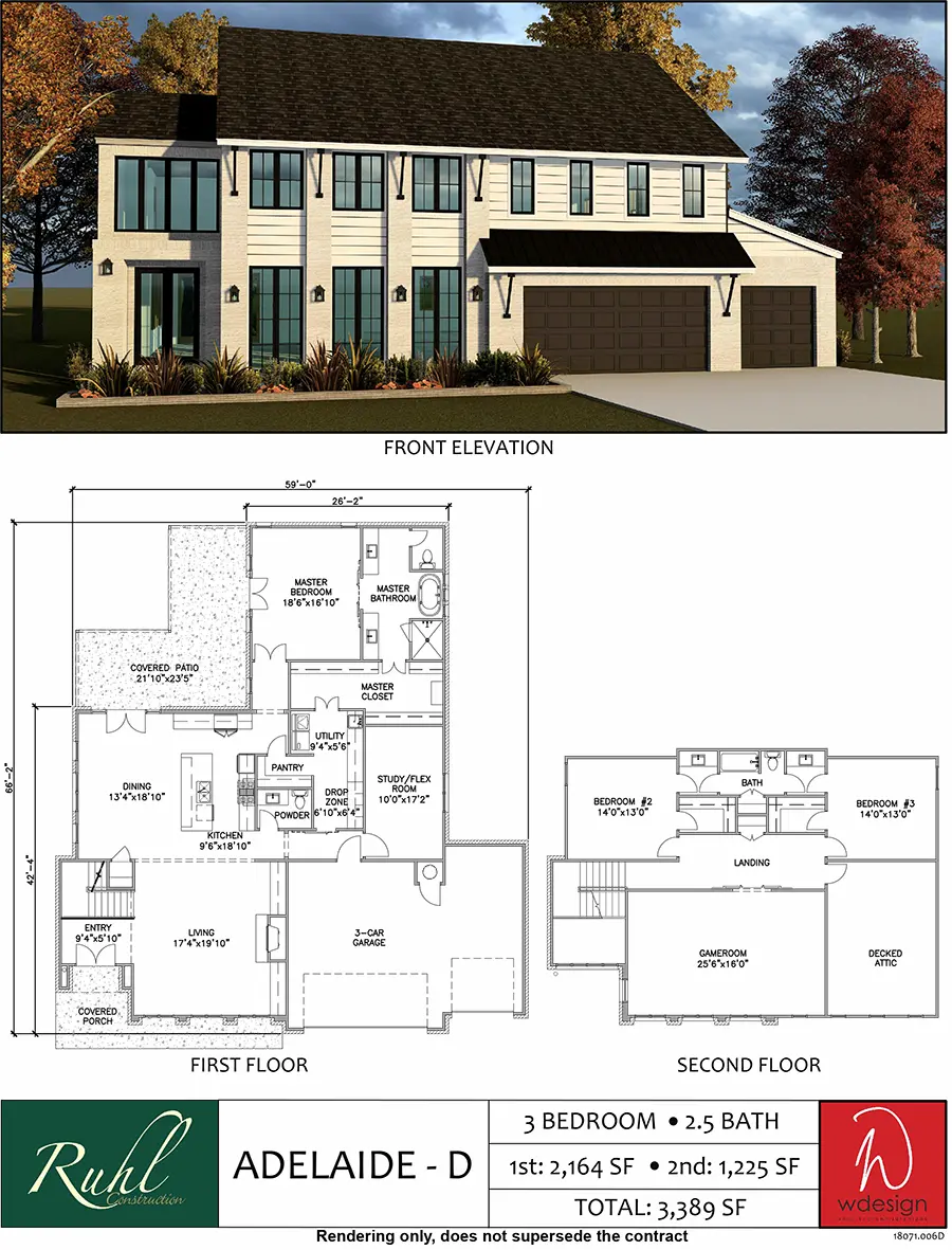 Adelaide D Floor Plan by Ruhl Construction 1