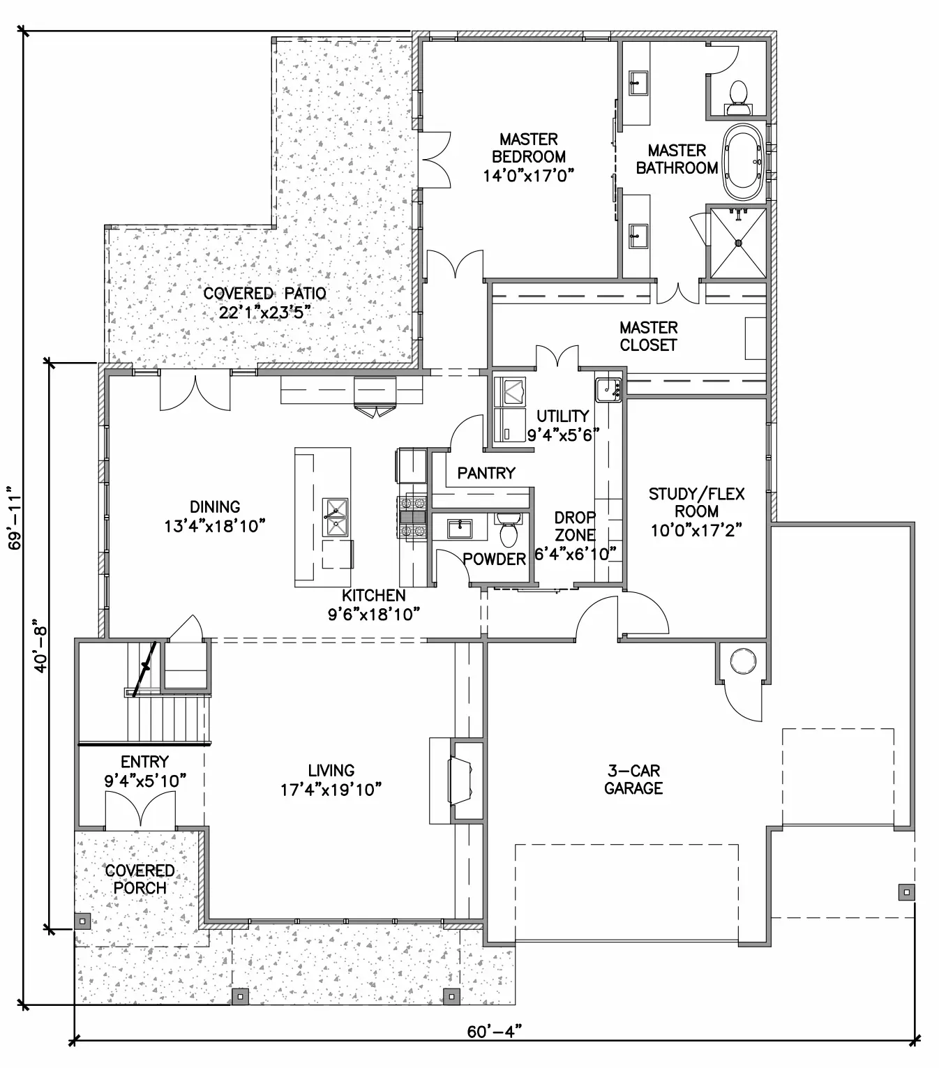 First Floor Adelaide E Floor Plan by Ruhl Construction