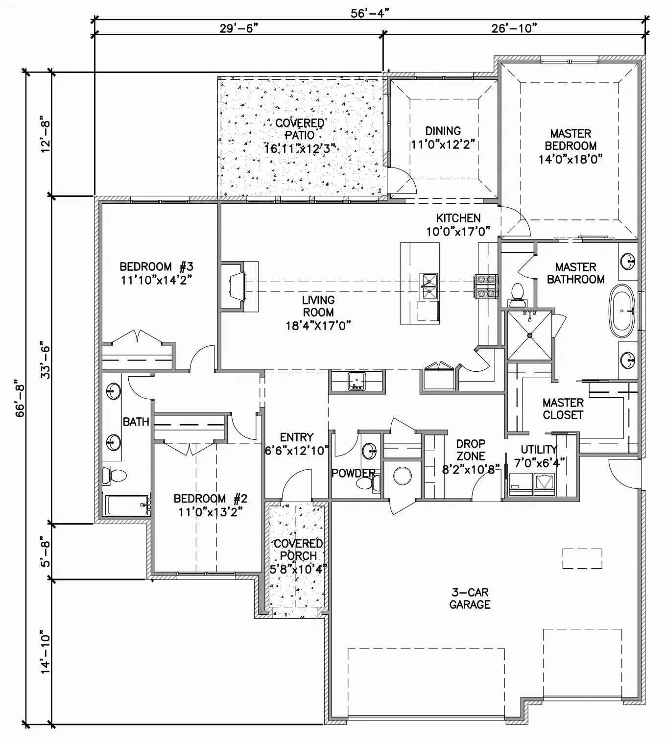 First Floor Montrose Floor Plan by Ruhl Construction
